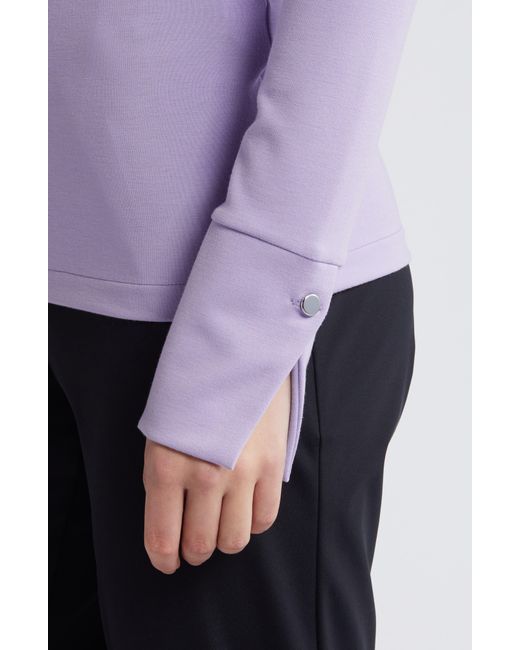 Boss Purple Long Sleeve Knit Top