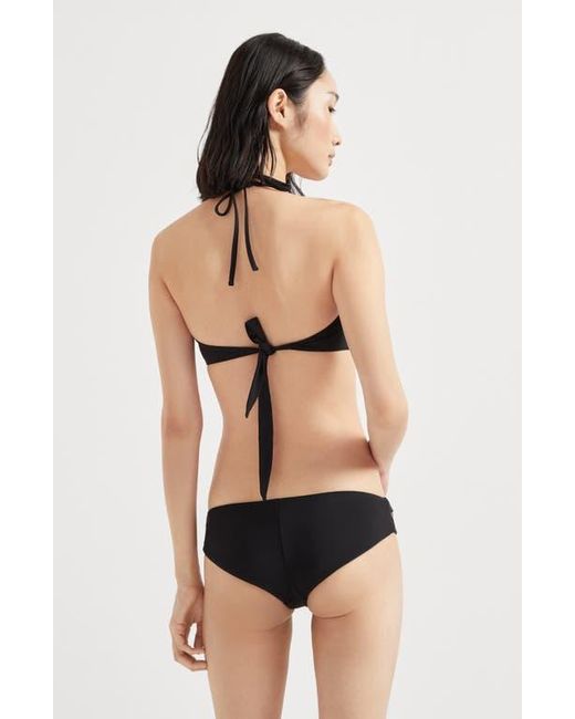 Brunello Cucinelli Black Bikini Bottom With Monili