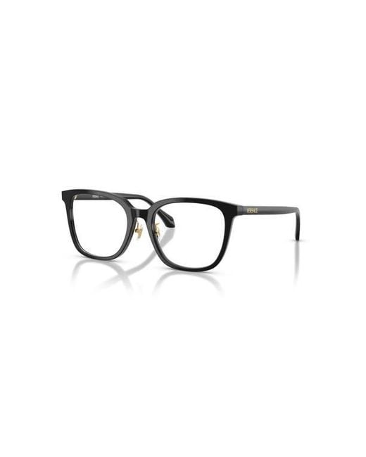 Versace Black 54Mm Square Optical Glasses