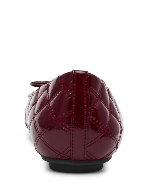 Anne Klein Red Luci Cap Toe Ballet Flat
