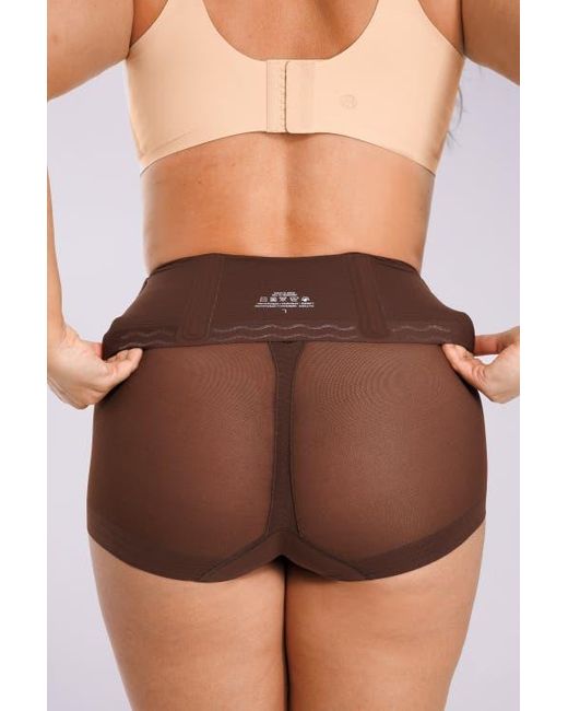 Shapellx Black High Waist Mesh Tummy Control Brief