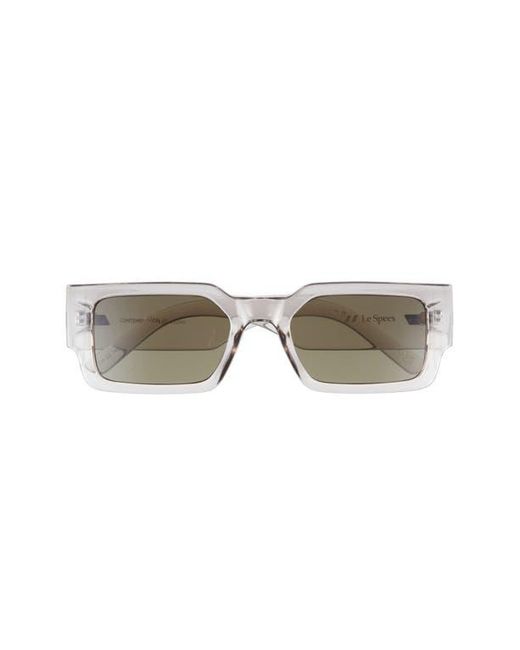 Le Specs Gray Contemplation 54Mm Rectangular Sunglasses for men