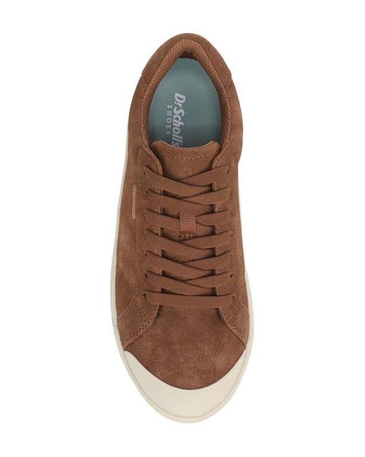 Dr. Scholls Brown Time Off Platform Sneaker