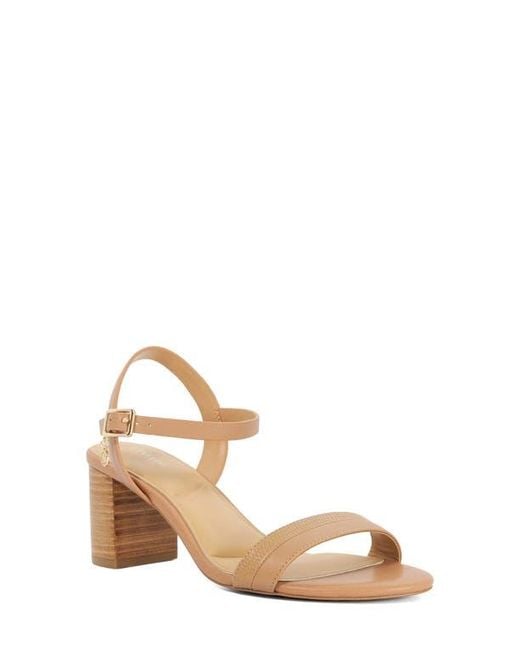 Dune Natural Jaycie Ankle Strap Sandal