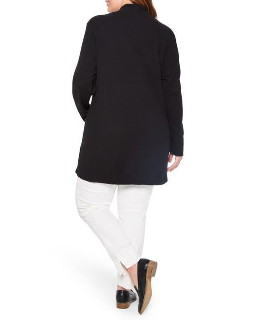 NIC+ZOE Black Grace Open Front Knit Jacket