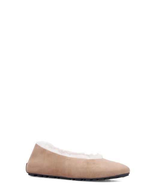 Aquatalia Qassidy Faux Fur Lined Flat in Pink Lyst