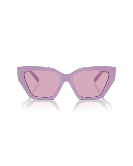Tiffany & Co Pink 55mm Cat Eye Sunglasses