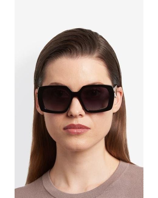 Missoni Black 55Mm Gradient Rectangular Sunglasses