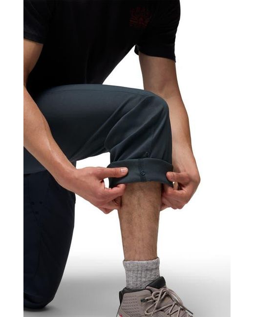 Prana Black Stretch Zion Roll-Up Pants for men