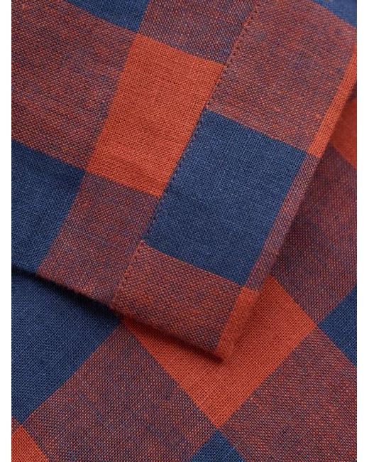 Celtic & Co. Red Check Swing Blouse