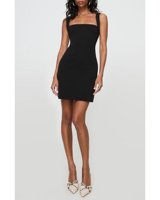 princess polly little black dress Charvi Long Sleeve Mini Dress Black