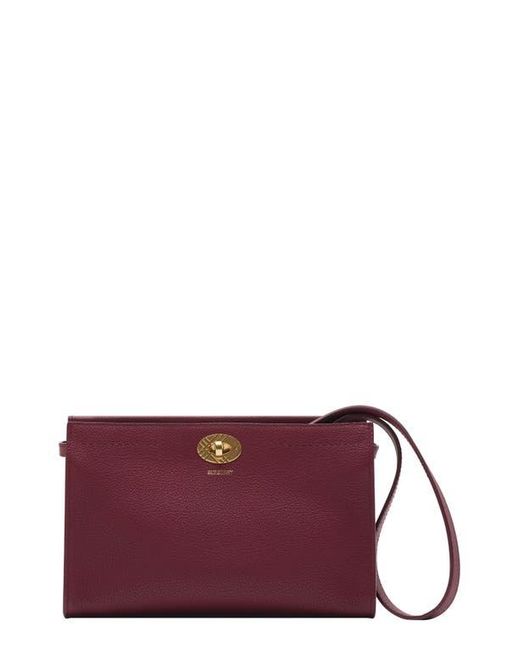 Burberry Purple Cotswolds Pochette Leather Shoulder Bag