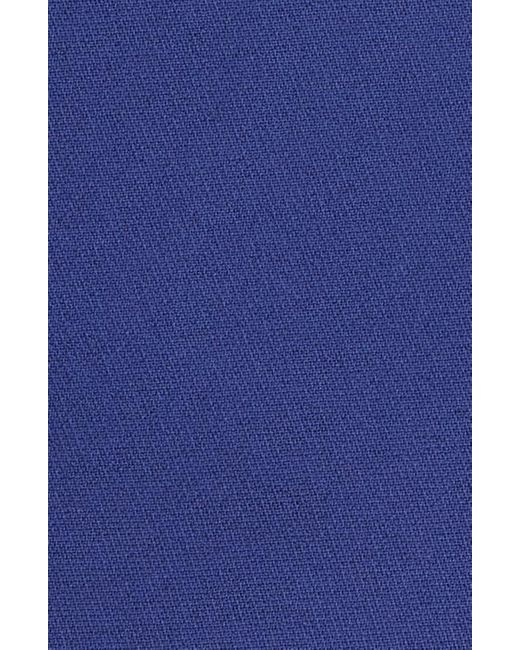 Amanda Uprichard Blue Banco Sculptural A-Line Minidress