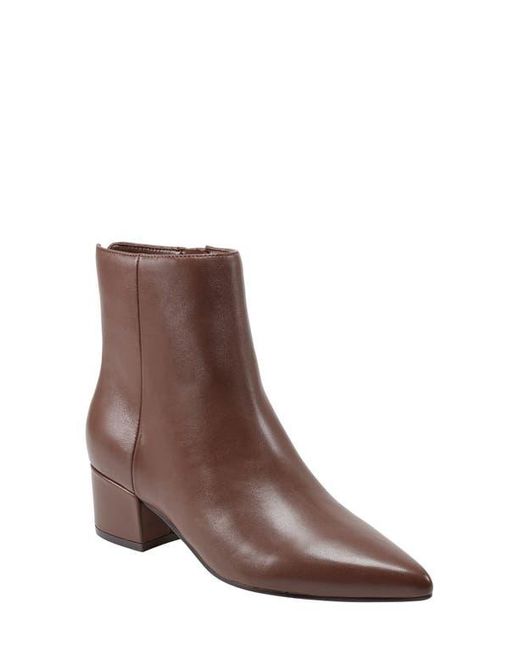 Marc Fisher Leonna Pointed Toe Bootie in Brown Lyst