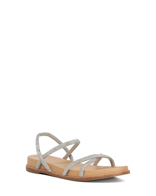 Dune White Levia Slingback Platform Sandal