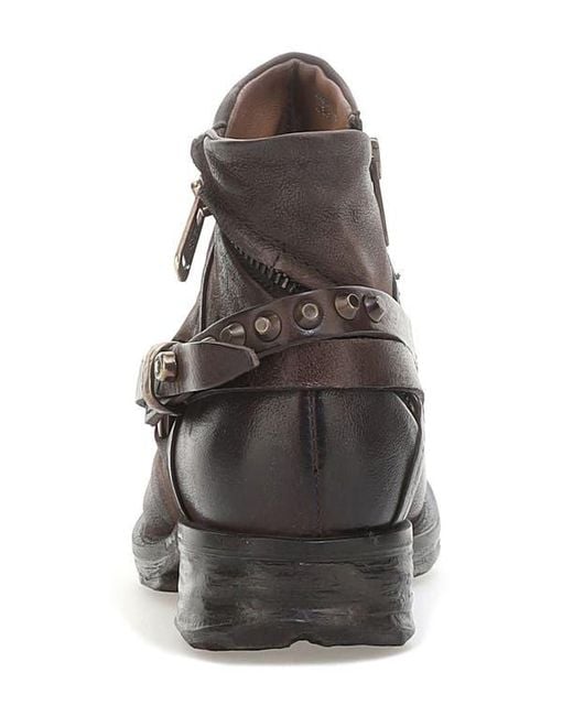 A.s.98 Gray Steve Studded Bootie
