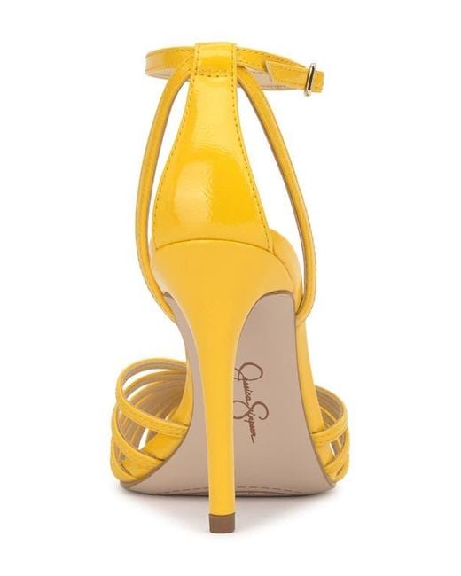Jessica Simpson Yellow Paveri Ankle Strap Pointed Toe Pump