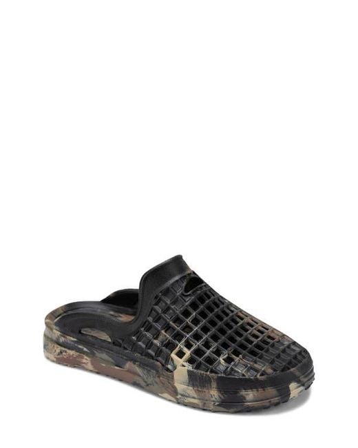 Lusso Cloud Black Scenario Perforated Clog for men