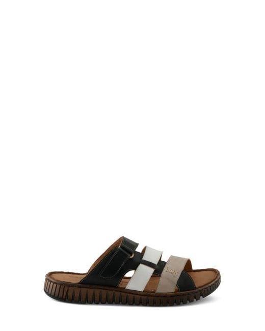 Spring Step Brown Olly Slide Sandal