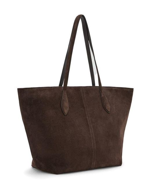 Mango Brown Suede Shopper Bag