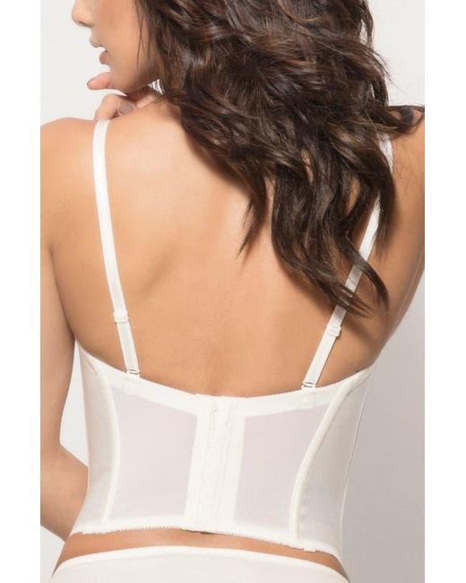 Dominique Intimates White Alana Low Back Convertible Strapless Longline Bra