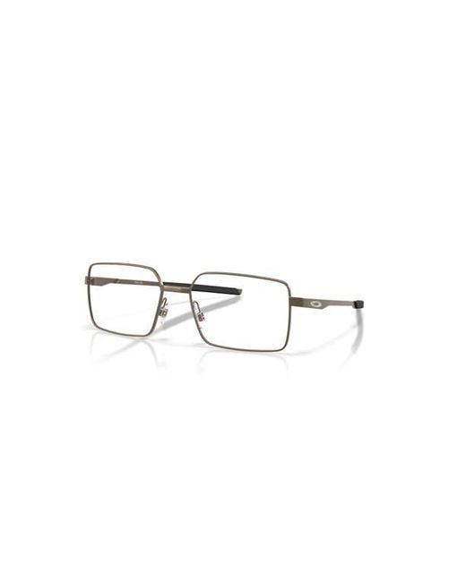 Oakley Metallic 56Mm Rectangle Optical Glasses for men