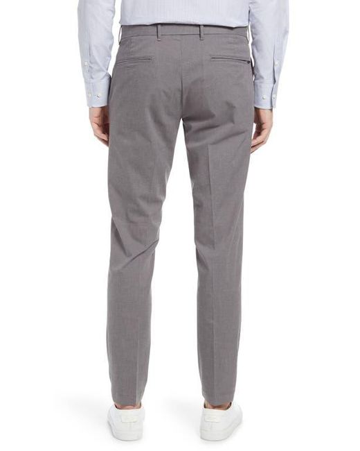 Nordstrom Gray Slim Fit Coolmax Flat Front Performance Chinos for men