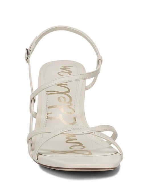 Sam Edelman White Elissa Slingback Sandal