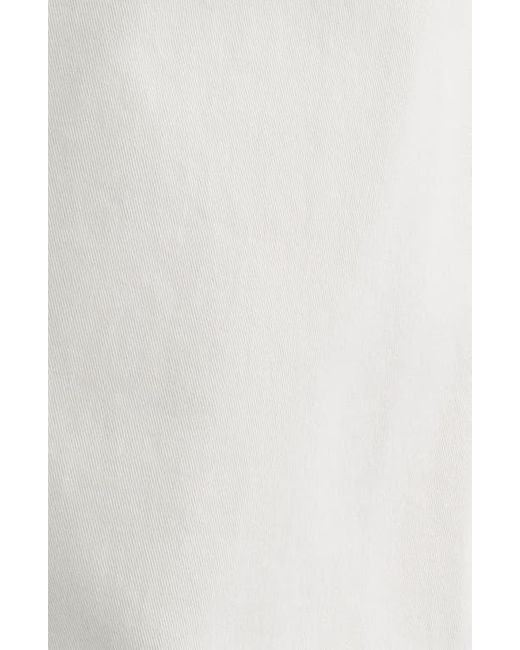 Mavi White Zach Straight Leg Twill Pants for men