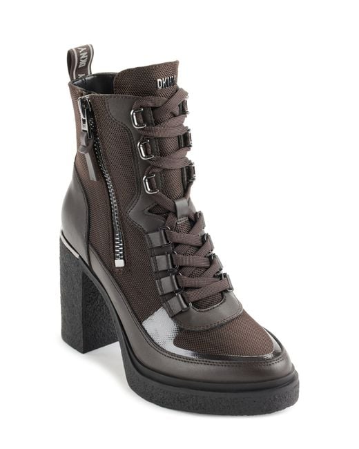 DKNY Black Toia Platform Bootie
