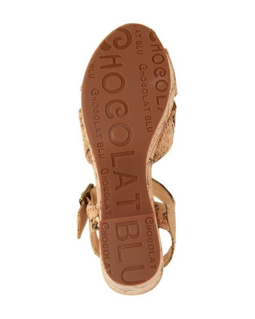 Chocolat Blu Multicolor Cork Platform Sandal