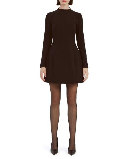 Bardot Brown Delphi Long Sleeve Minidress