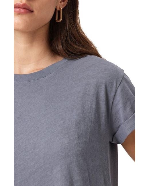 AllSaints Gray Anna Cotton T-Shirt