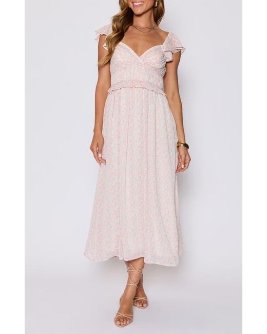 Vici Collection Pink Enchanted Ruffle Maxi Dress