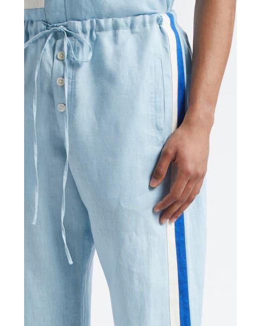 Bode Blue Seedling Stripe Pajama Pants for men