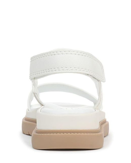 Naturalizer White Attract Slingback Platform Sandal