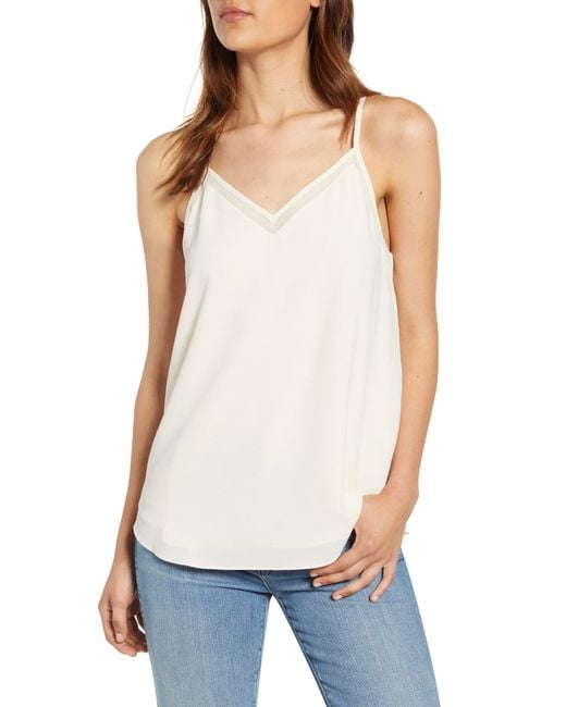 white chiffon camisole