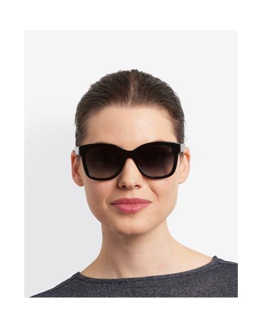 Stuart Weitzman Black 53Mm Gradient Square Sunglasses