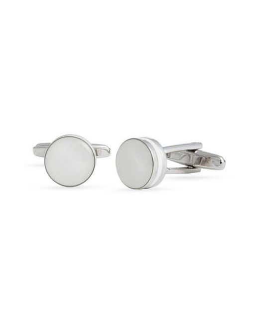 Eterna White Ollie Cuff Links for men