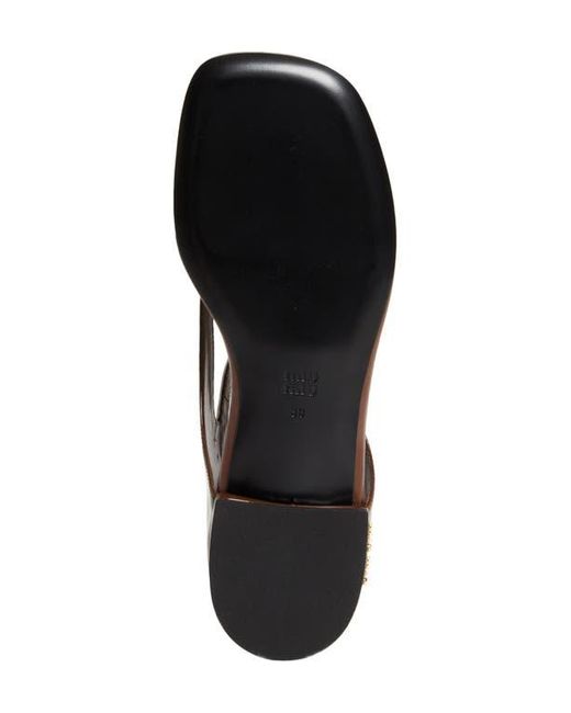 Miu Miu Brown Mary Jane Sandal