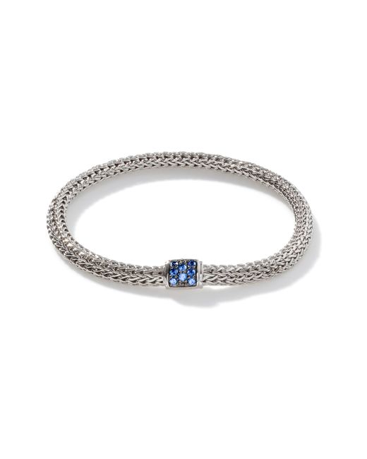 John Hardy Blue Icon Pavé Sapphire Chain Bracelet
