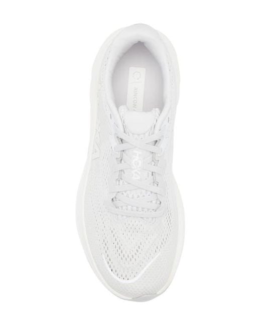 Hoka One One White Rincon 4 Running Shoe for men