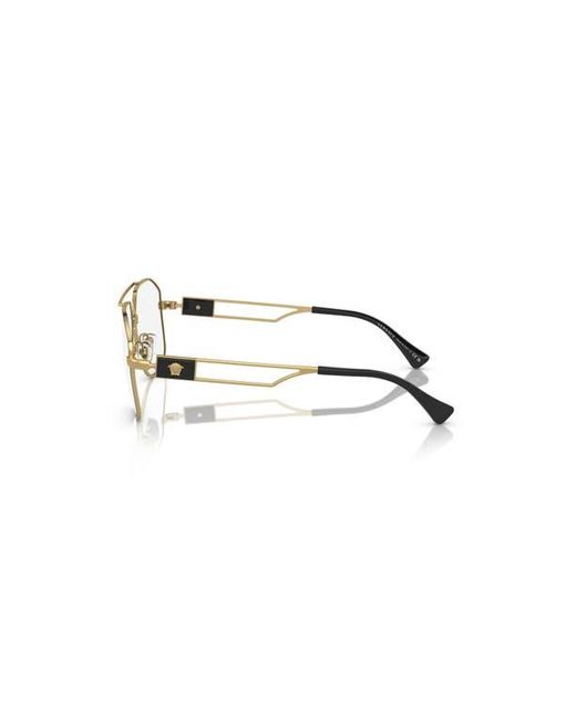 Versace Metallic 59Mm Pilot Optical Glasses for men