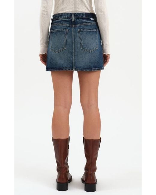 DAZE Blue Malibu Denim Miniskirt