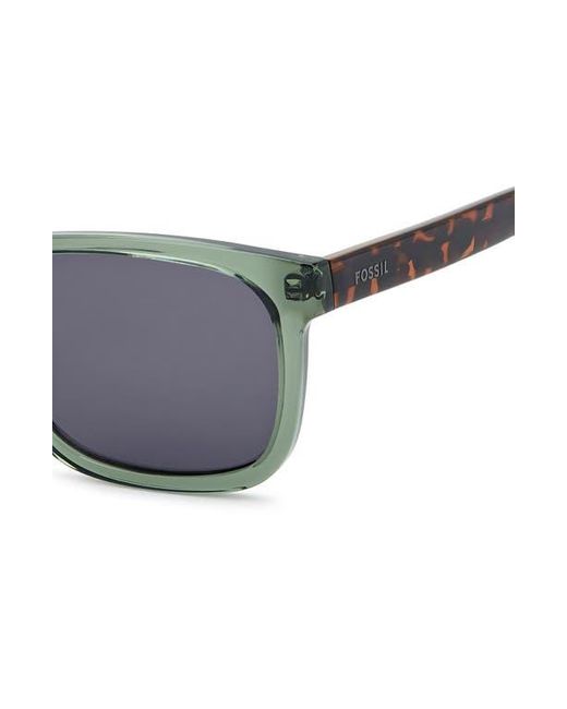 Fossil Gray 56Mm Rectangular Sunglasses for men