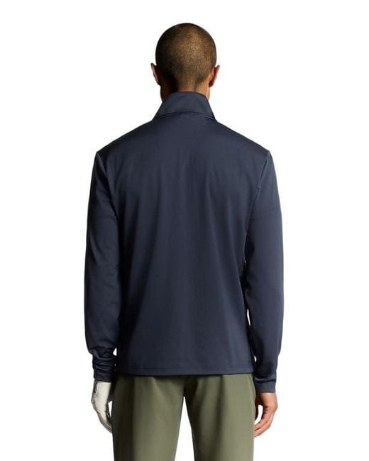 Lyle & Scott Blue Golf Course Midlayer for men