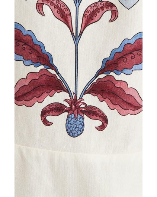 Farm Rio White Malu Floral Top