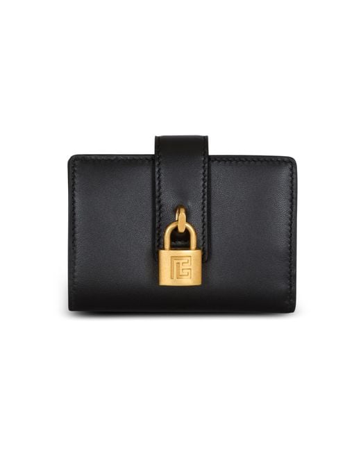 Balmain Black Pulse Leather Purse