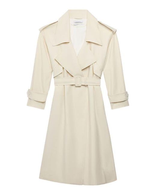 Another Tomorrow White Soft Trench