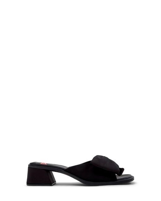 Camper Black Kora Bow Slide Sandal